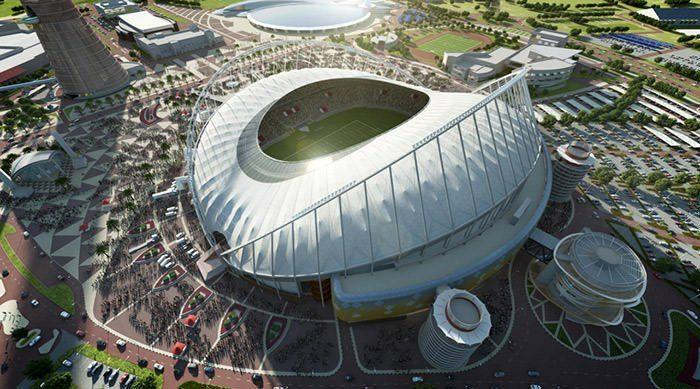 ورزشگاه بین المللی خلیفه قطر در روز
