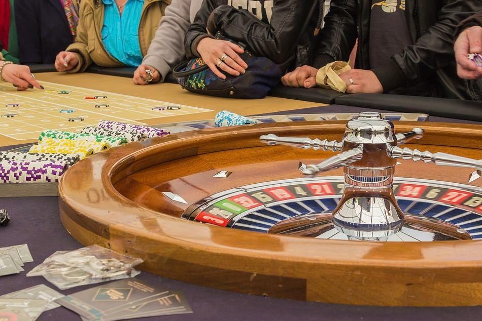 Players playing a game of Roulette